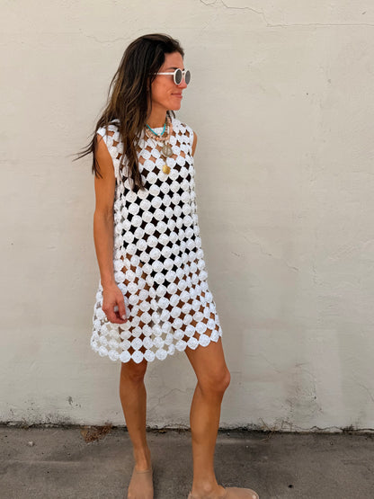 Yoyo Mini Dress White