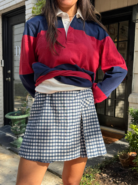 Blue 60s Mini Skort