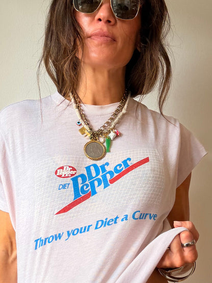 Vtg Diet Dr Pepper Single Stitch Tee