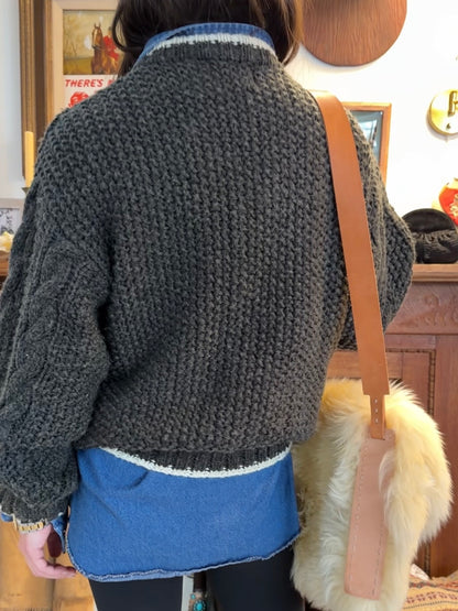 Chunky Wool Snowflake Sweater