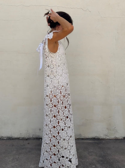 Crochet Cap Sleeve Gown