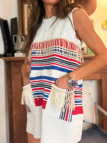 Towel Dress Patriotic Stripes