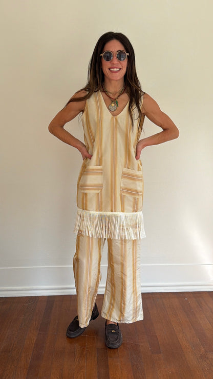 Tan Drawstring Pants