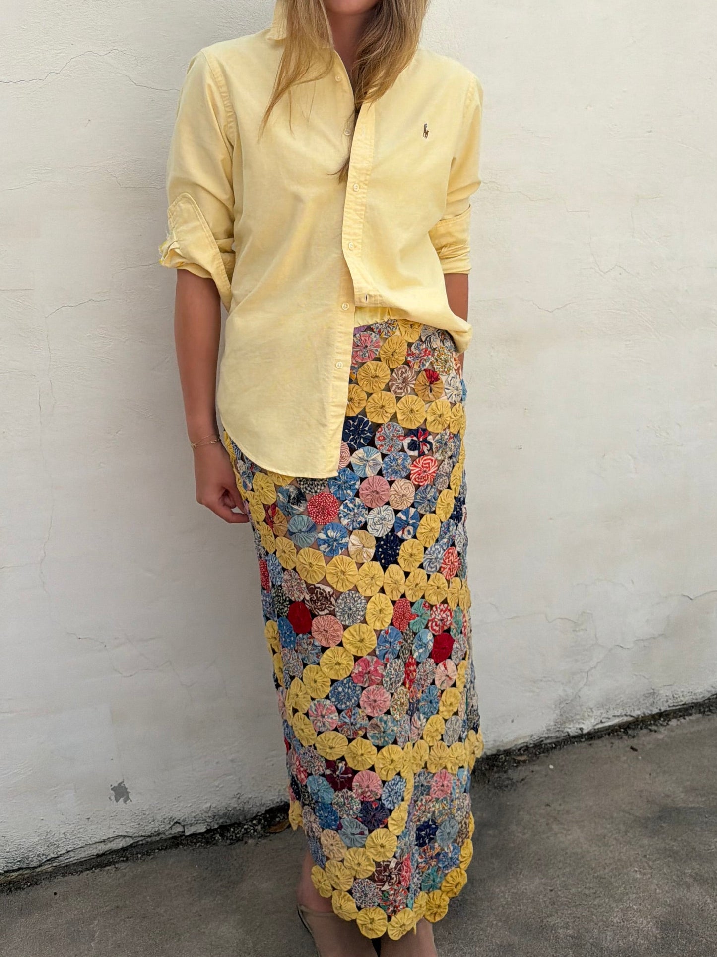 Yo-yo Maxi Skirt in Mango