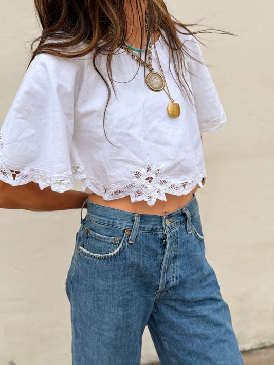 Lace Detail Crop