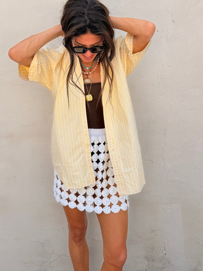 Yoyo Mini Skirt White