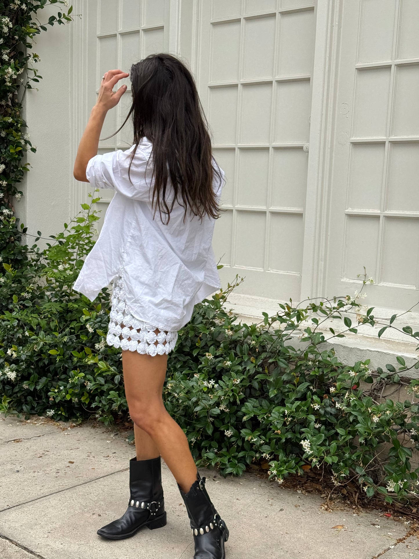 Yo-yo Mini Skirt White