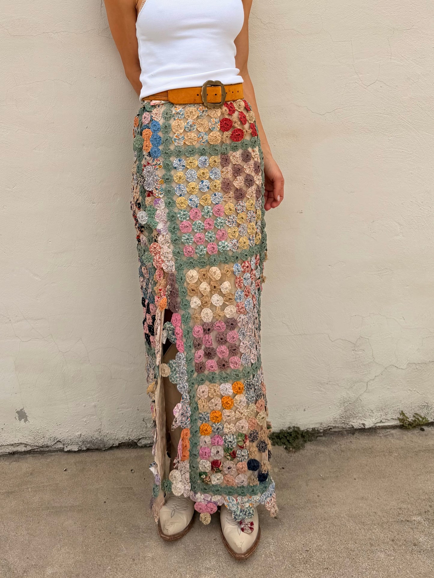 Yoyo Maxi Skirt Granny’s Garden