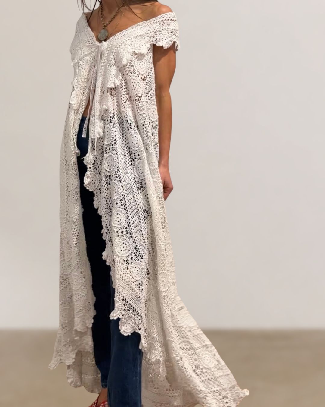 Antique Crochet Duster/Dress