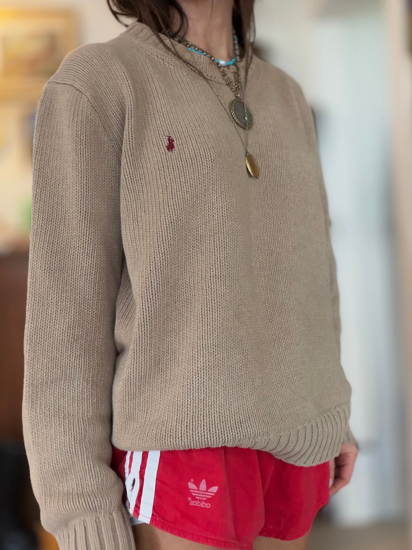 RL Cotton Crew Tan