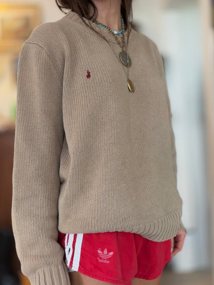RL Cotton Crew Tan