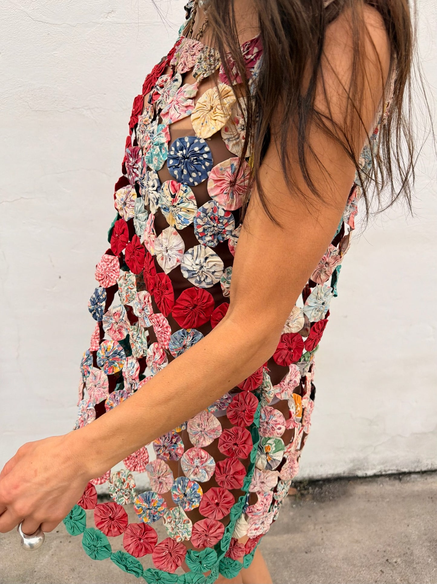 Yo-yo Mini Dress in Fiesta