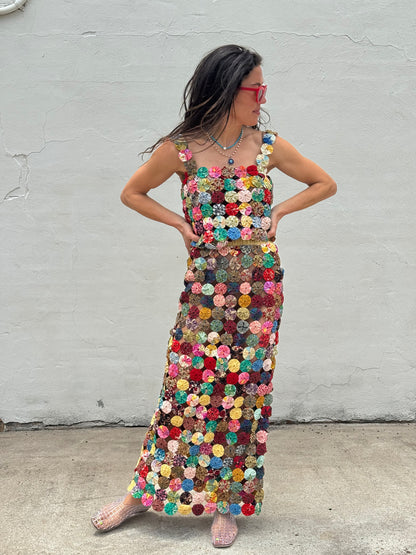 yo-yo maxi skirt set brights