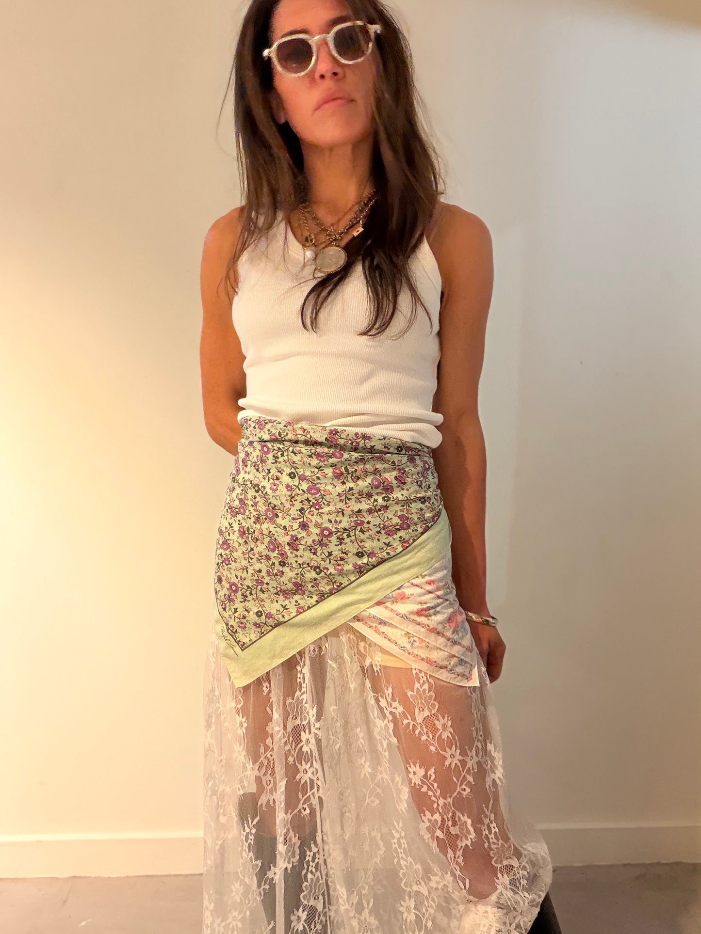 Sheer Lace Maxi