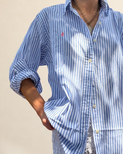 RL 90s Light Blue Stripe Shirt