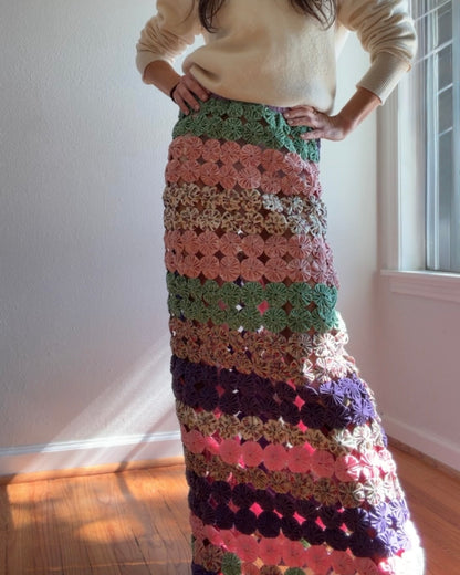 Yoyo Maxi Skirt in Petals