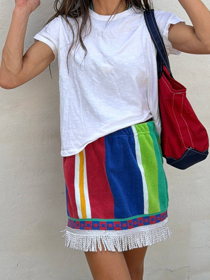 Vtg Towel Stripe Mini