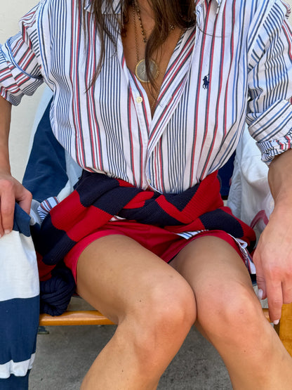 RL RED NAVY STRIPE