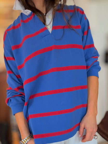 Vtg Rugby Blue and Red