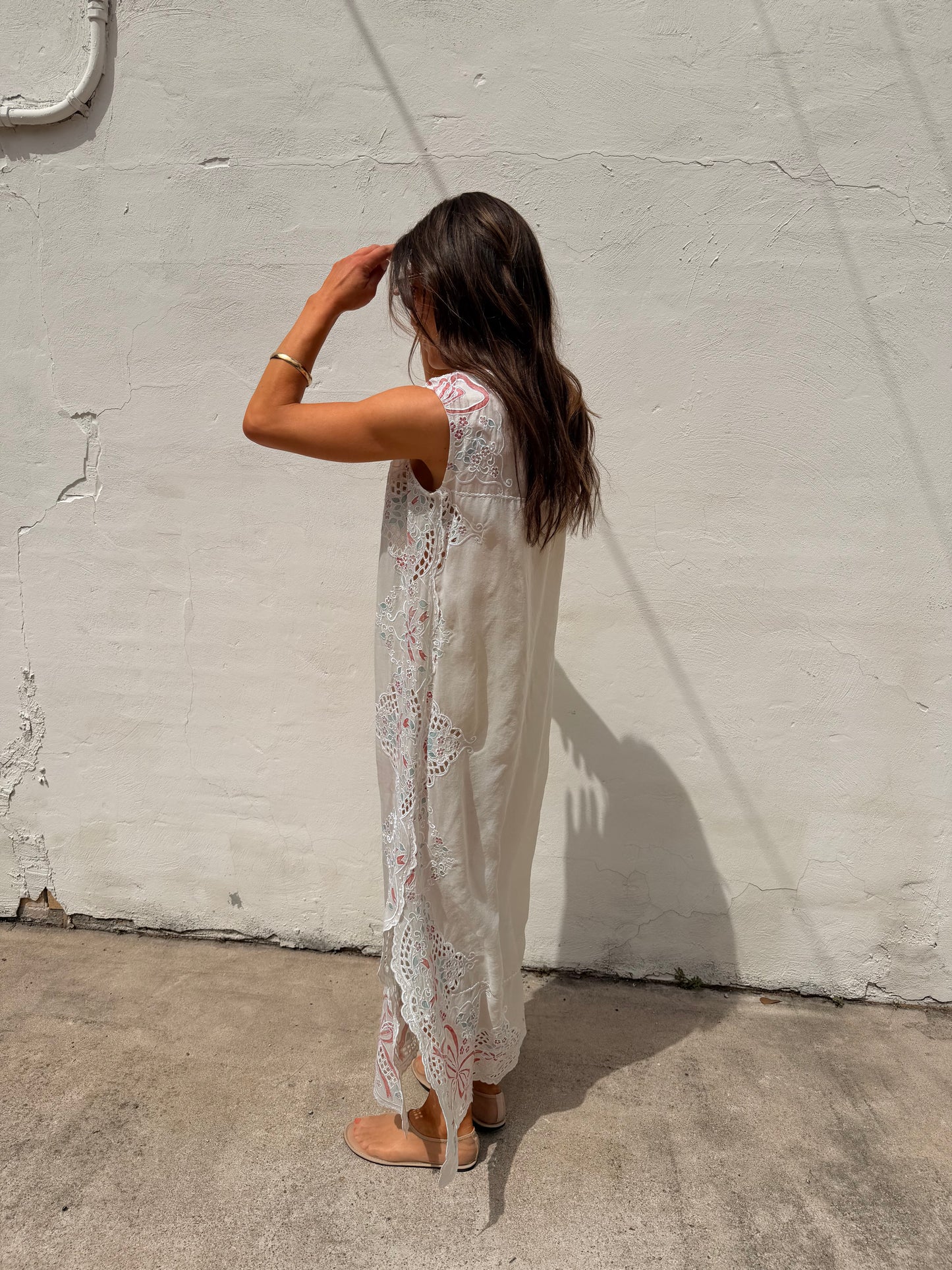 Organza Cutwork Maxi Dress