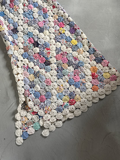Cream/Pink Maxi YoYo Skirt