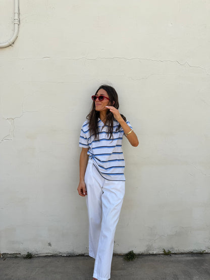 Blue Stripe 90s RL Polo