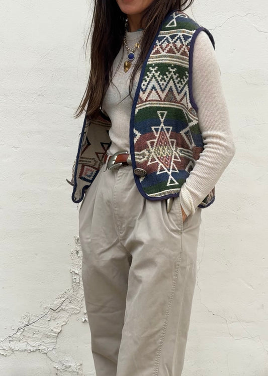Reversible Tapestry Vest