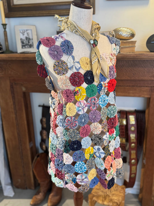 Yo-yo Boxy Mini Dress Multi