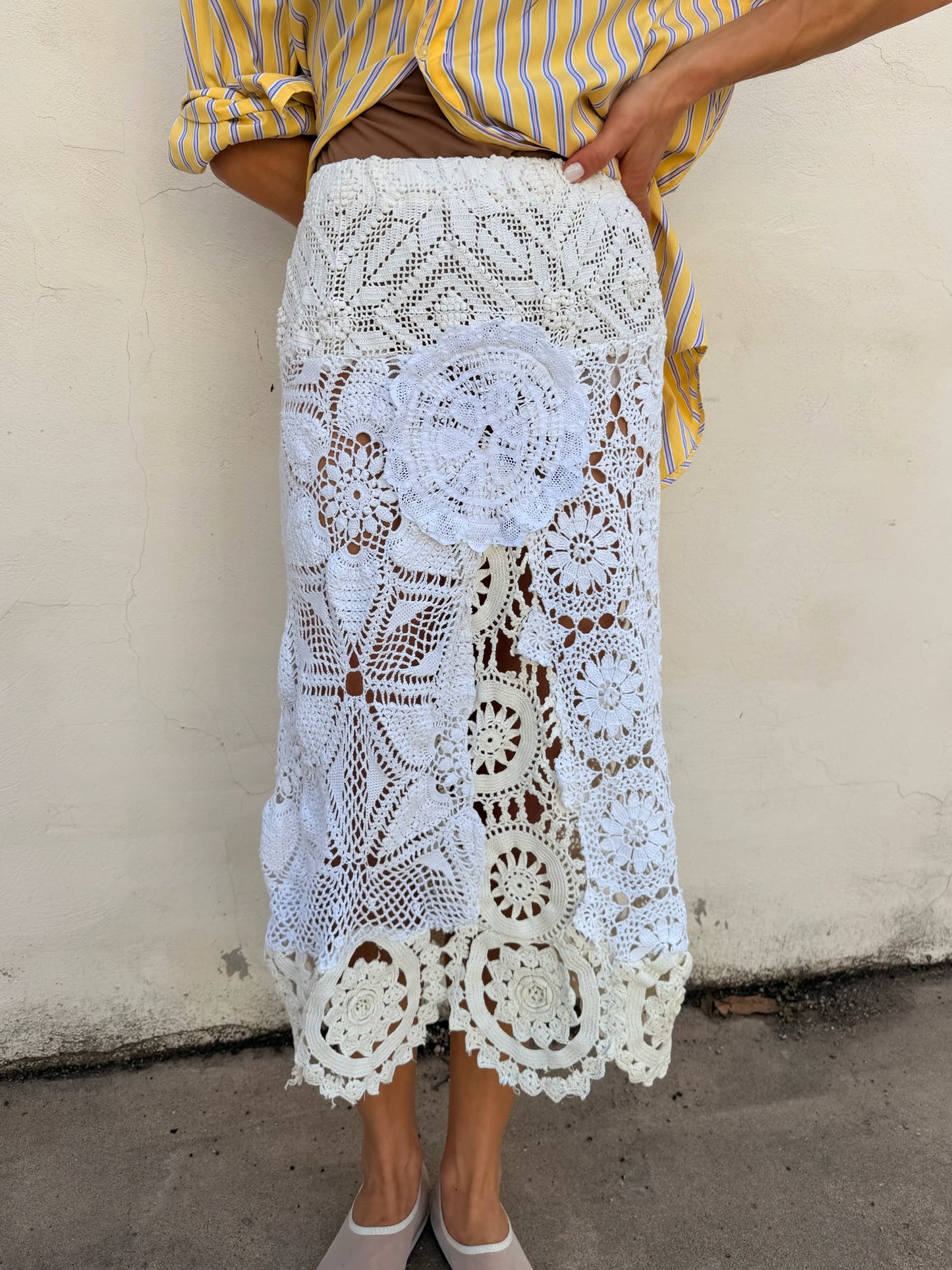 Mixed Crochet Skirt