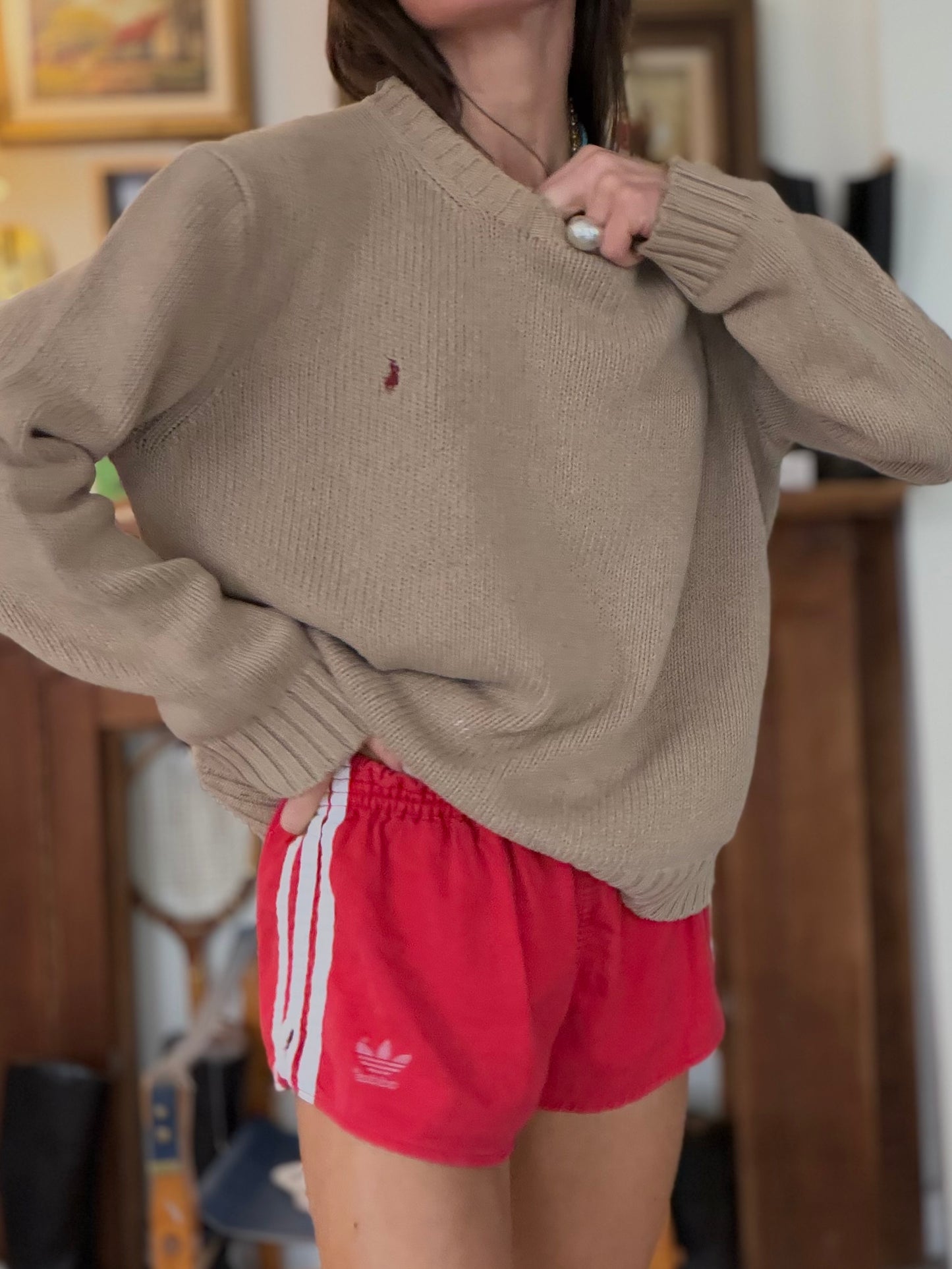 RL Cotton Crew Tan
