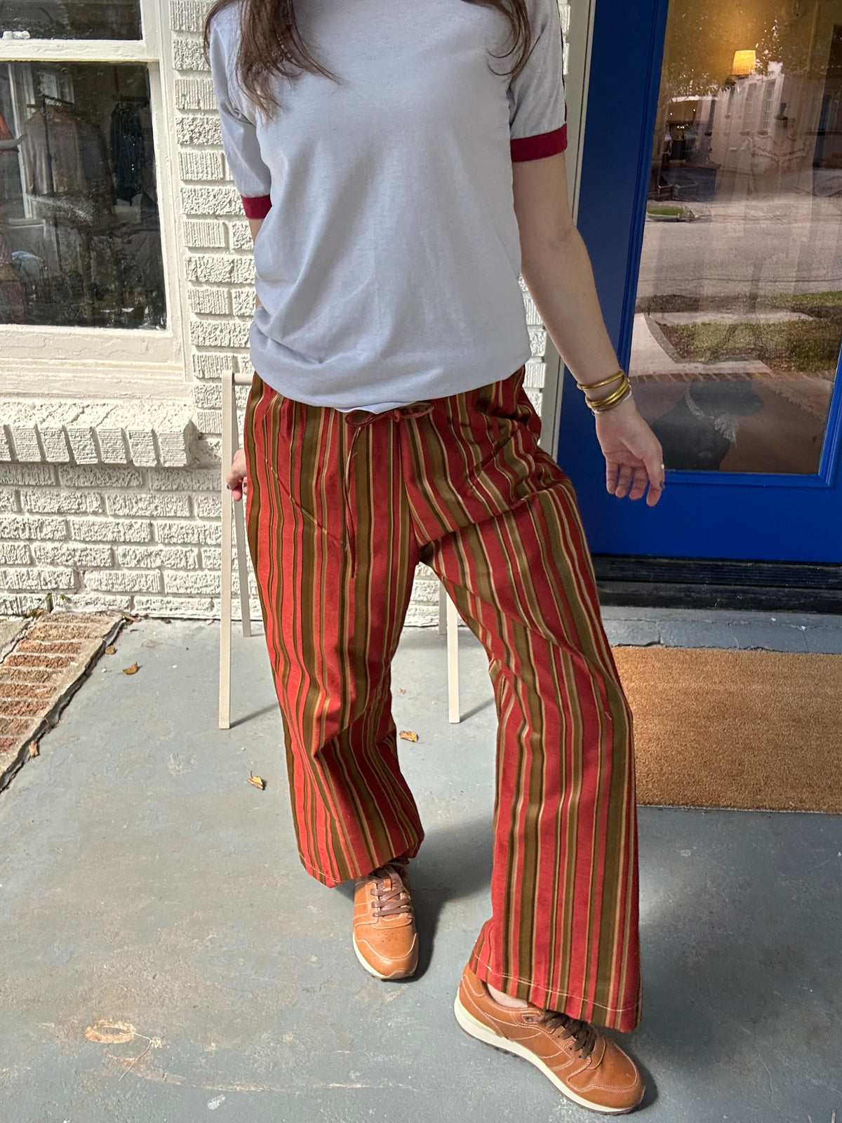 Striped Red Pants