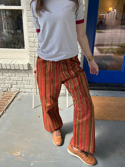 Striped Red Pants