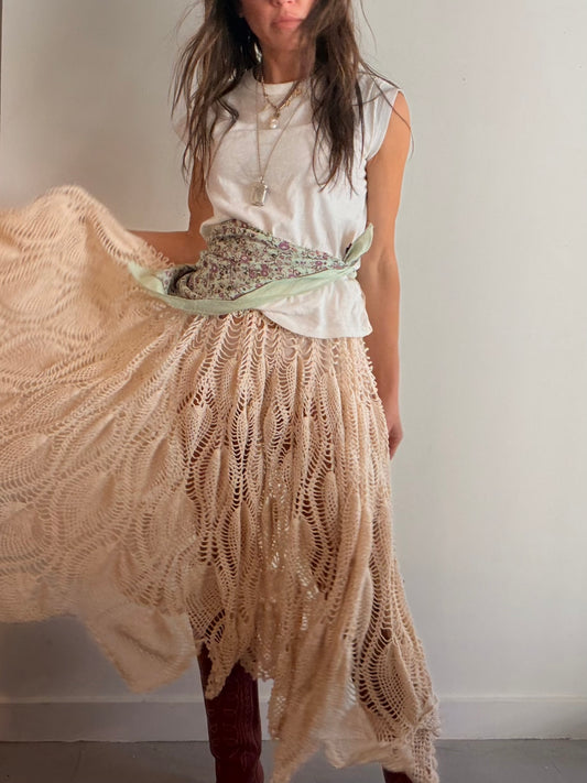 Full Crochet Midi Skirt