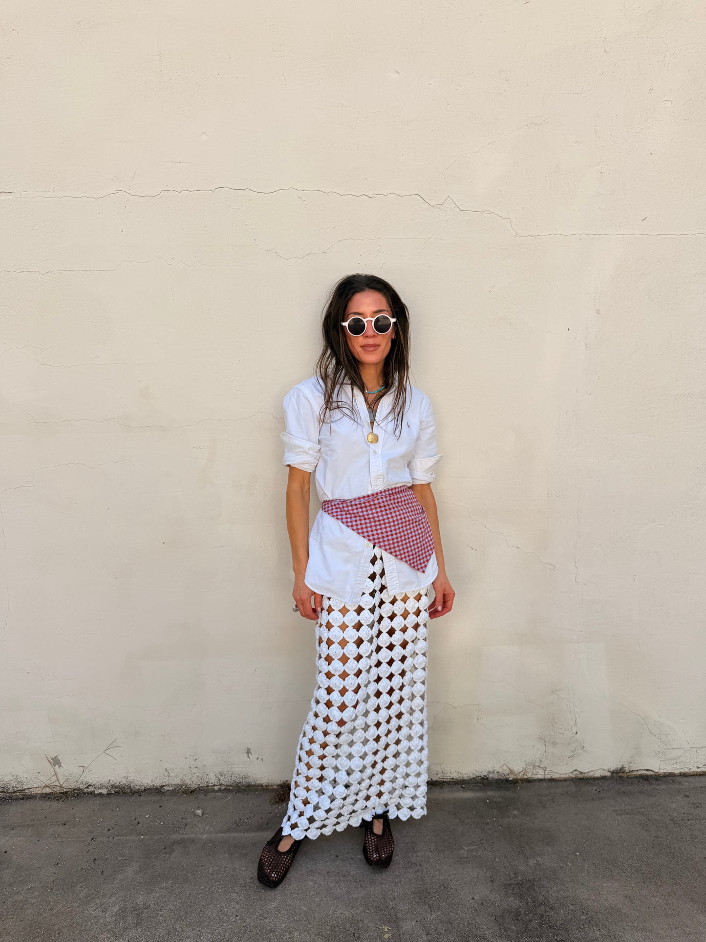 Yoyo Maxi Skirt White