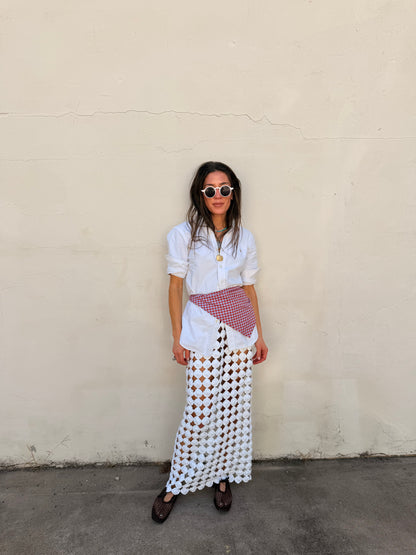 Yoyo Maxi Skirt White
