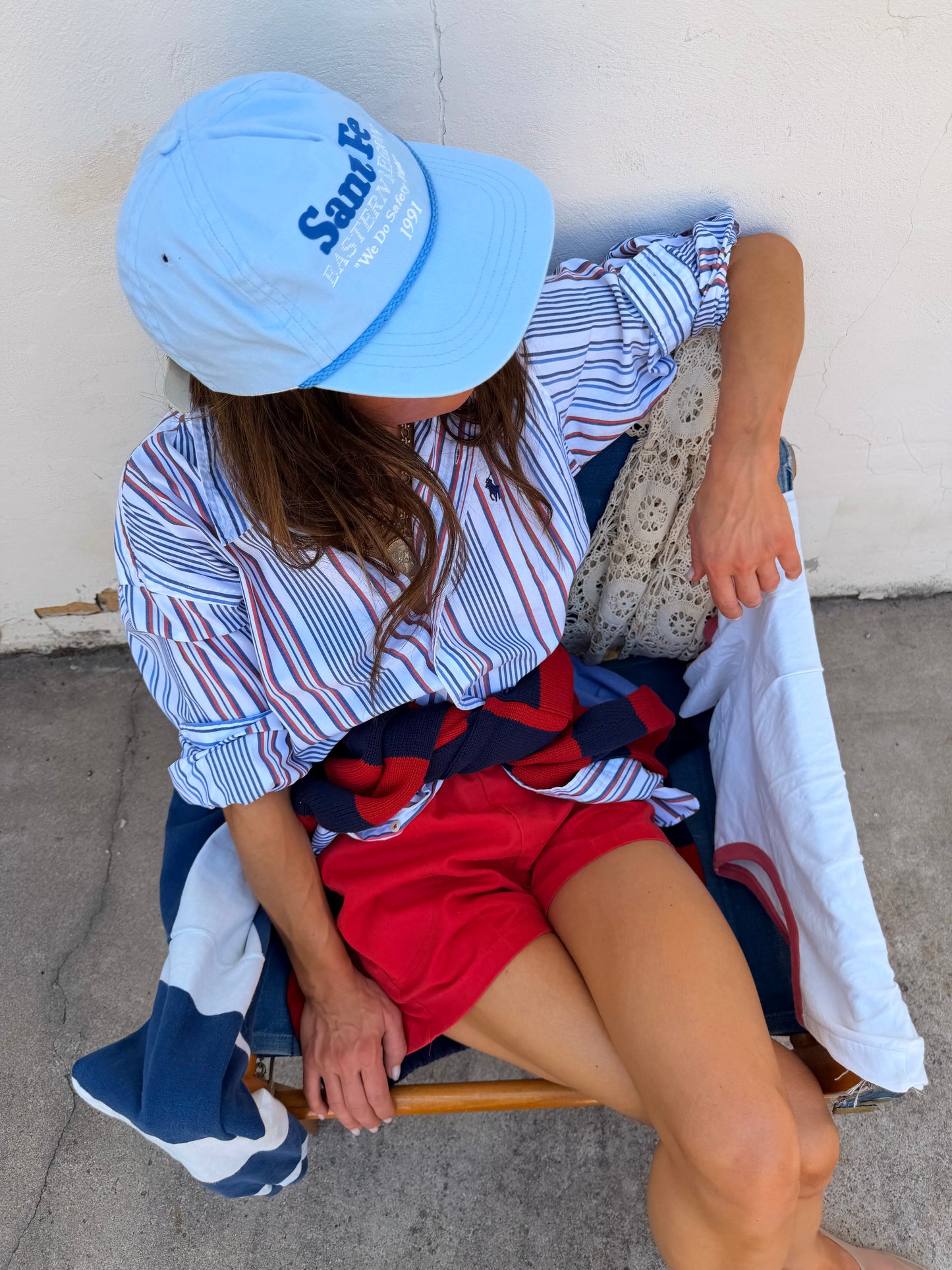 Ralph Lauren Red White Blue Stripe Shirt