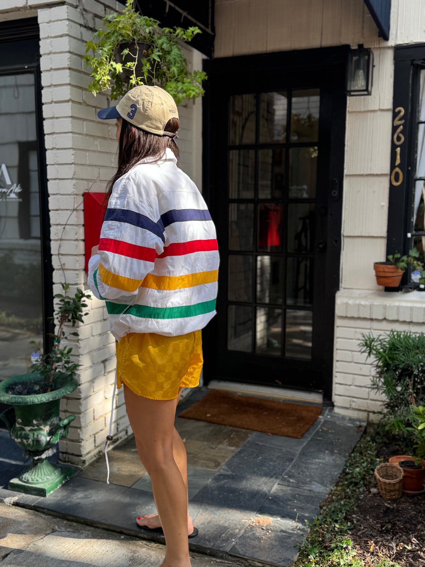 80s Stripe Windbreaker