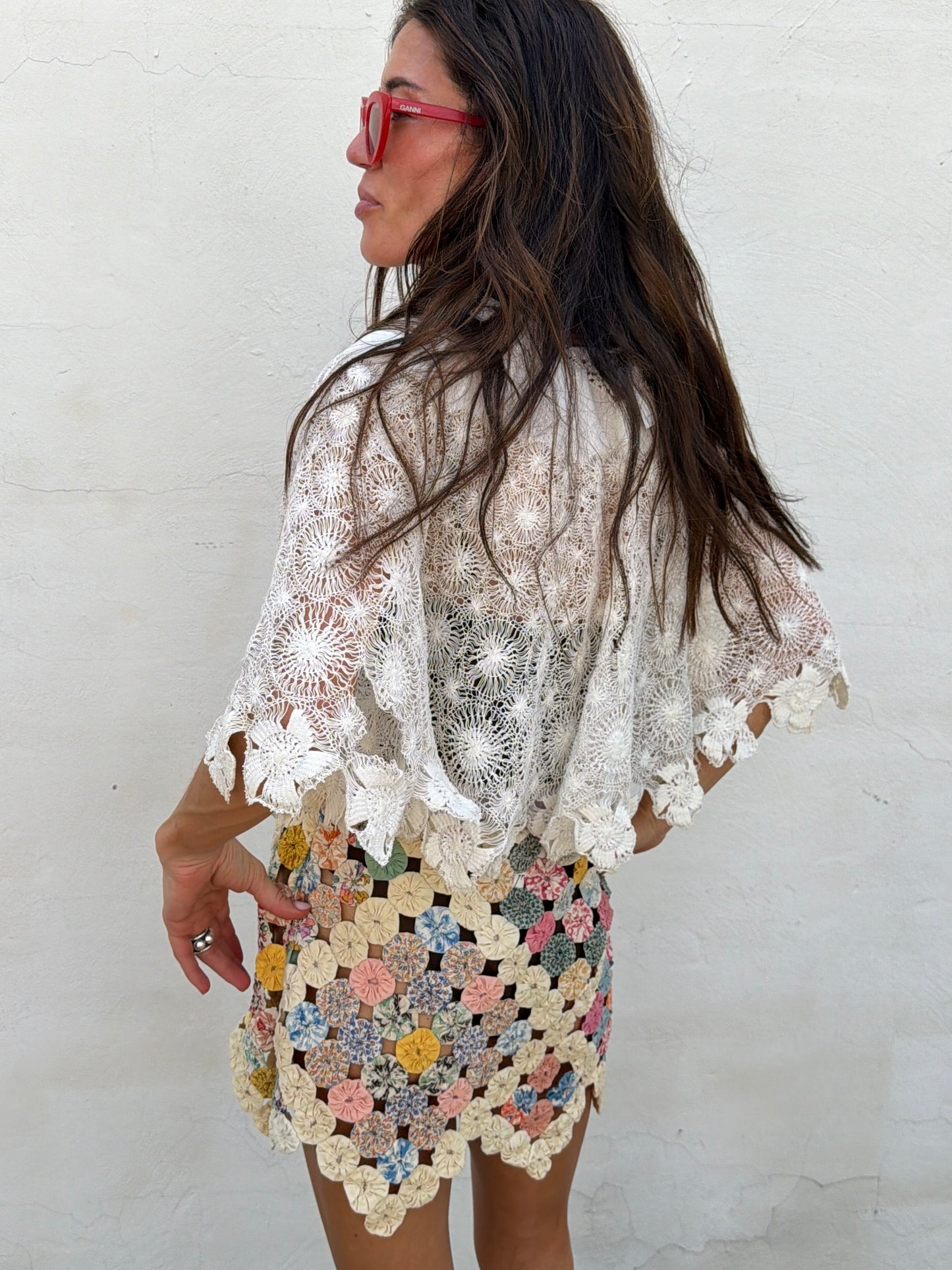Delicate Lace Cape Top