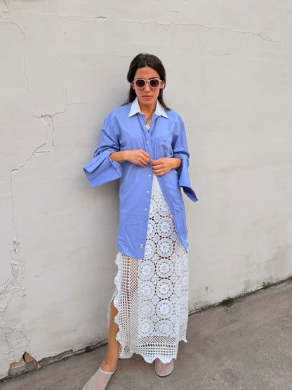 Crochet Doilies Maxi Skirt