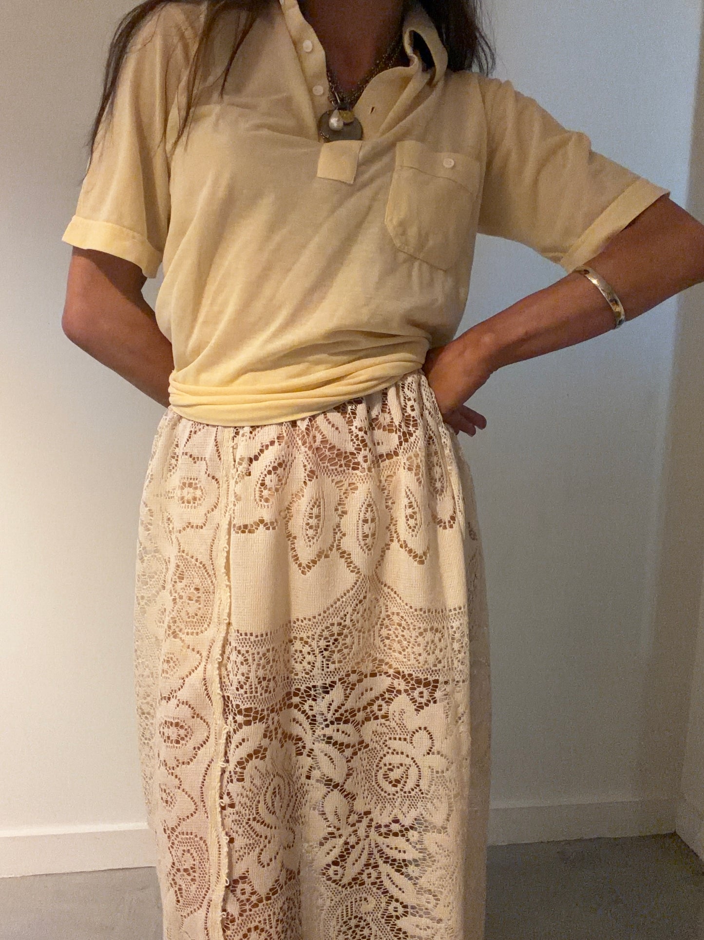 Lace Midi Skirt