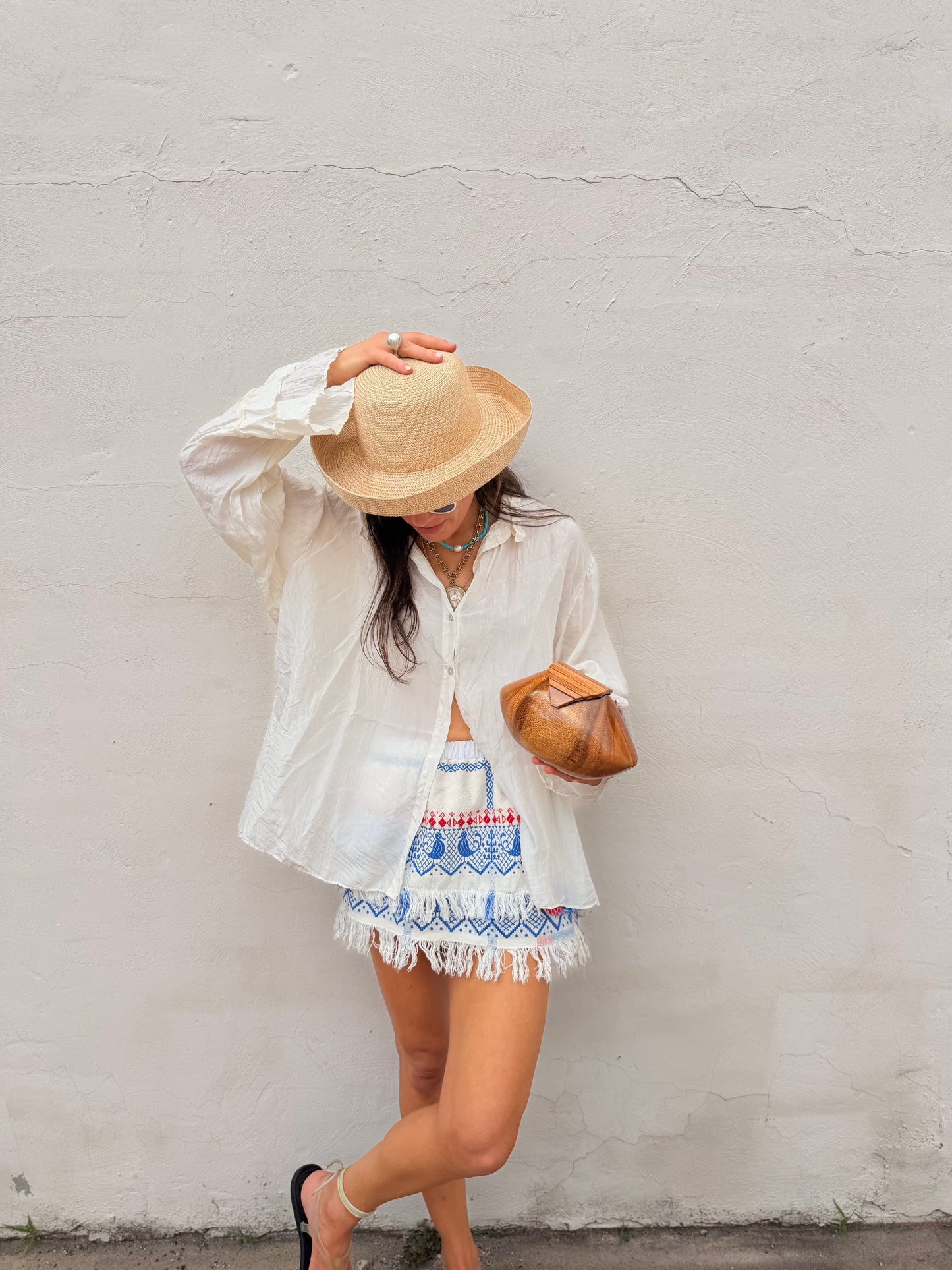 European Folk Textile Mini Skirt