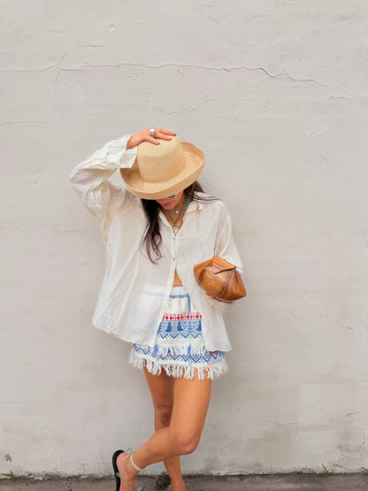 European Folk Textile Mini Skirt