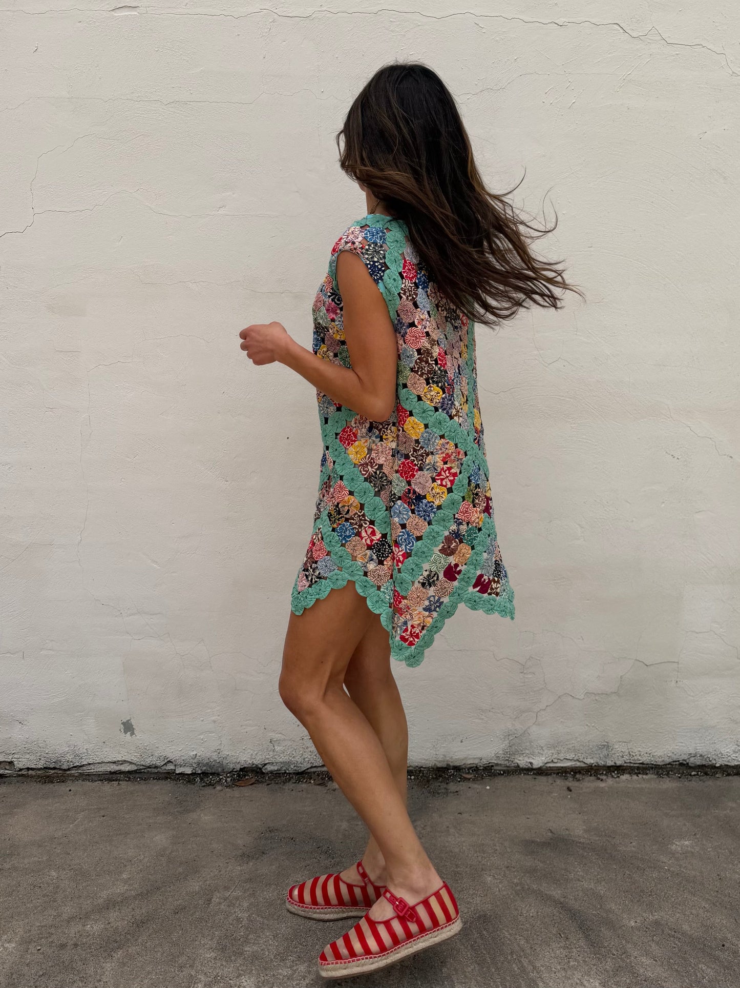Yo-yo Mini Dress in Boca