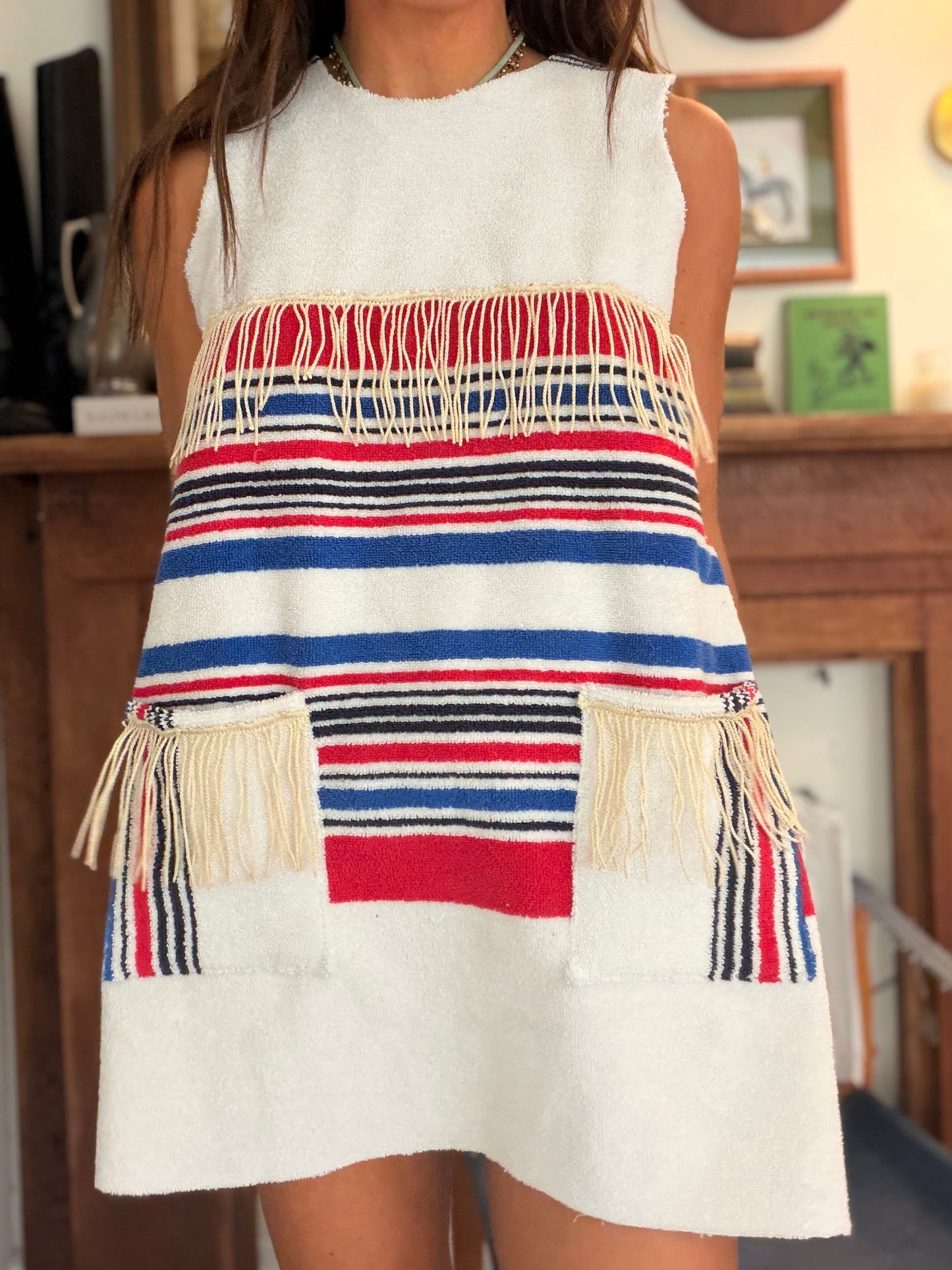 Towel Dress Patriotic Stripes