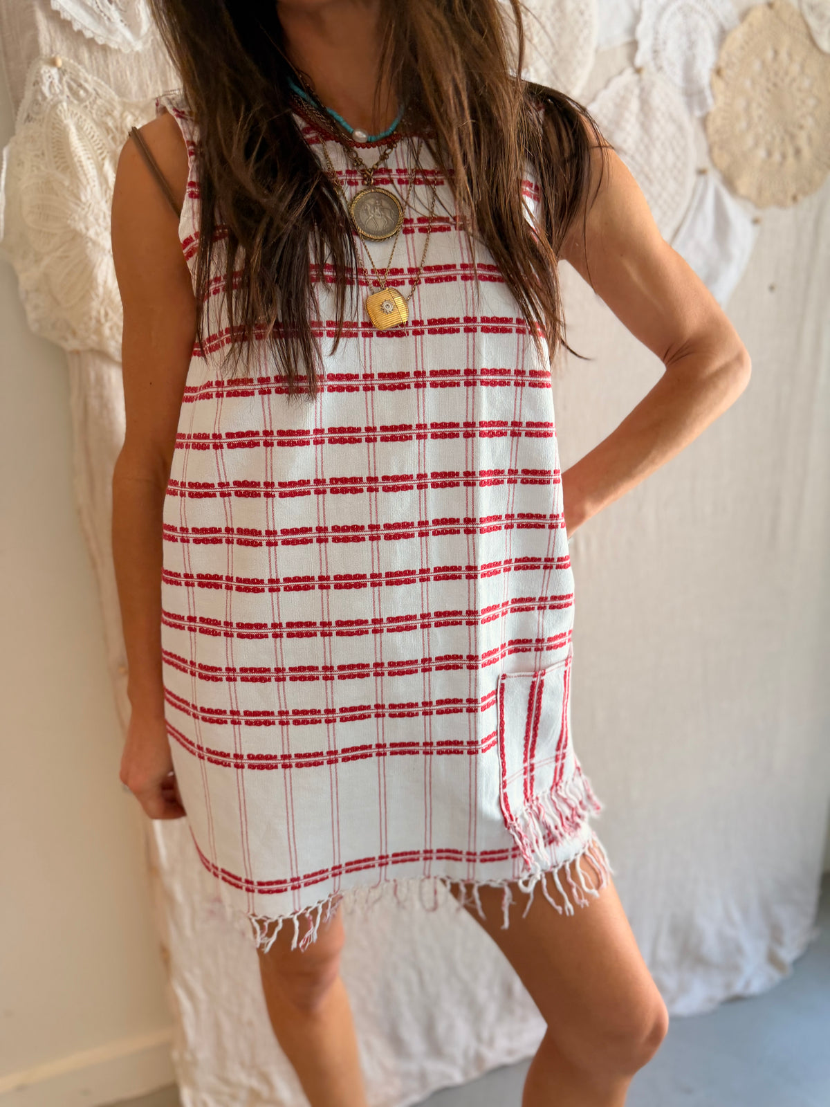 Scandinavian Cotton Mini Dress
