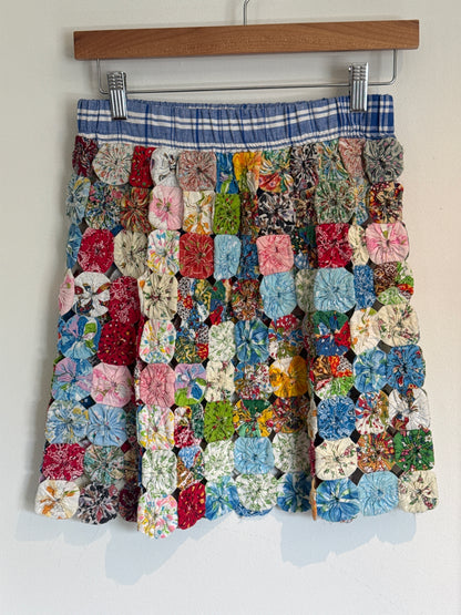 Blue band Yo-Yo mini skirt
