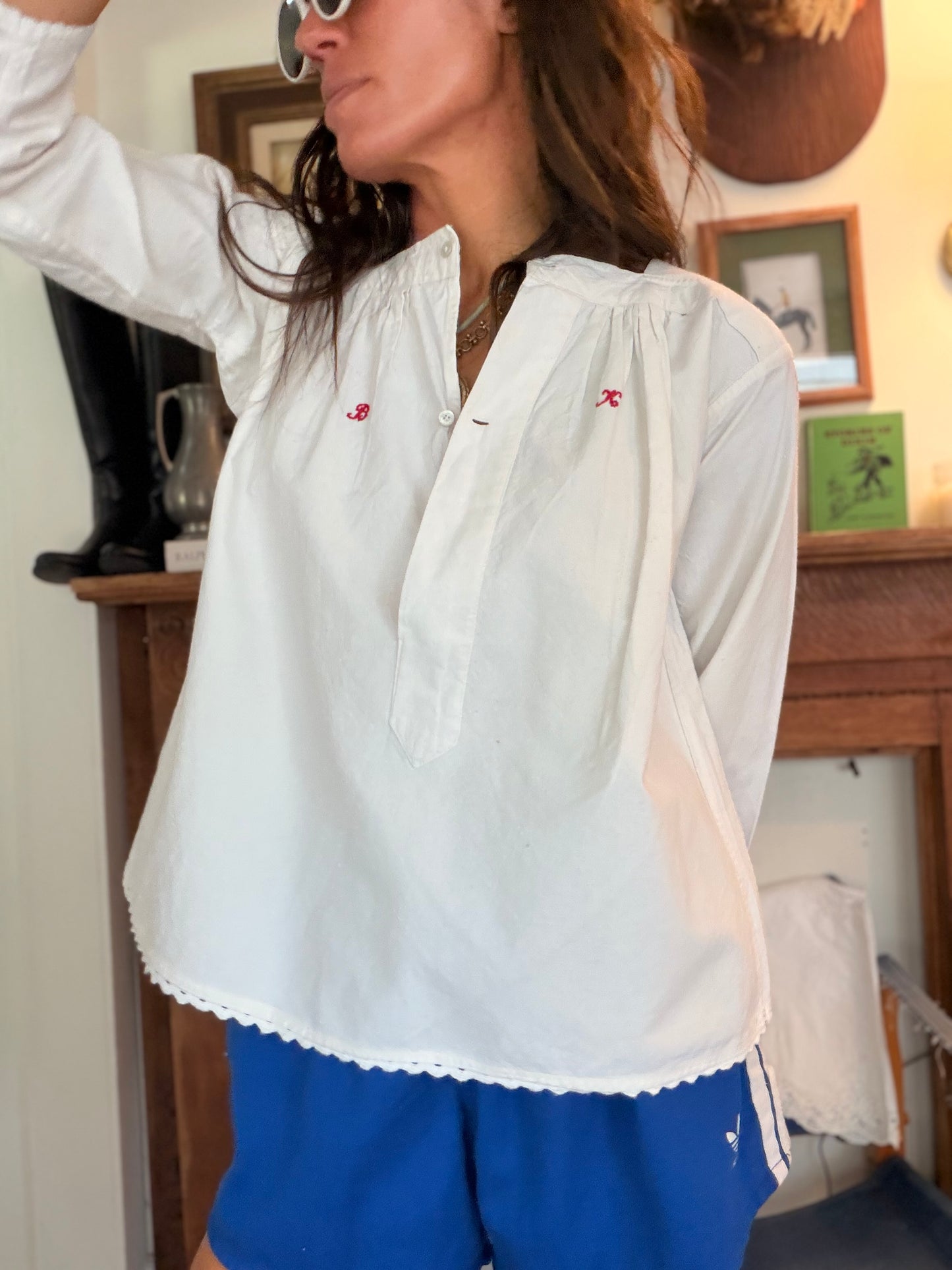 Antique Edwardian Hand-Sewn Blouse
Circa 1895–1910