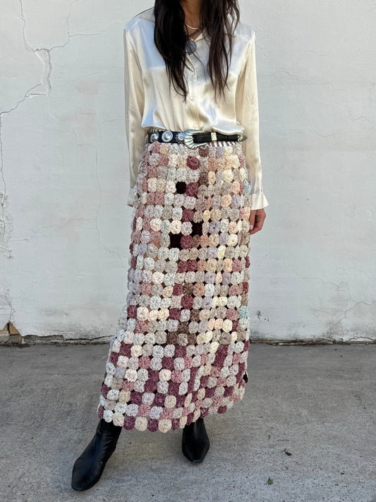 Yo-yo Velvet Maxi Skirt