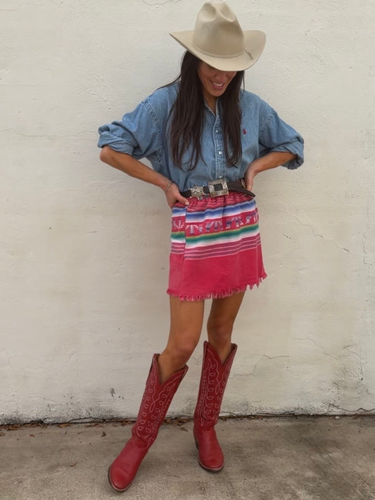 Pink Mexican Textile Mini