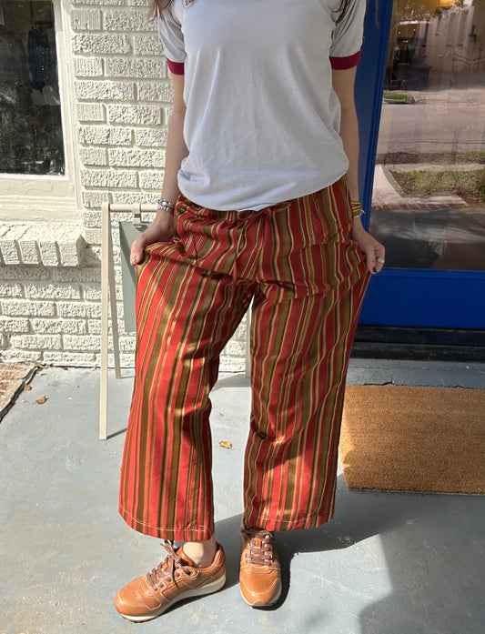 Striped Red Pants